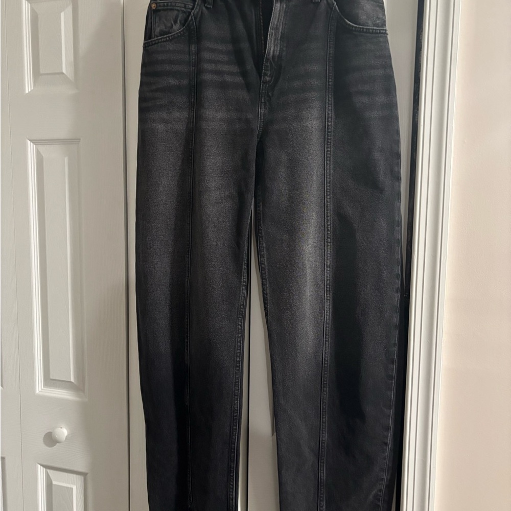 Women’s Re/done barrel Black Jeans NWT